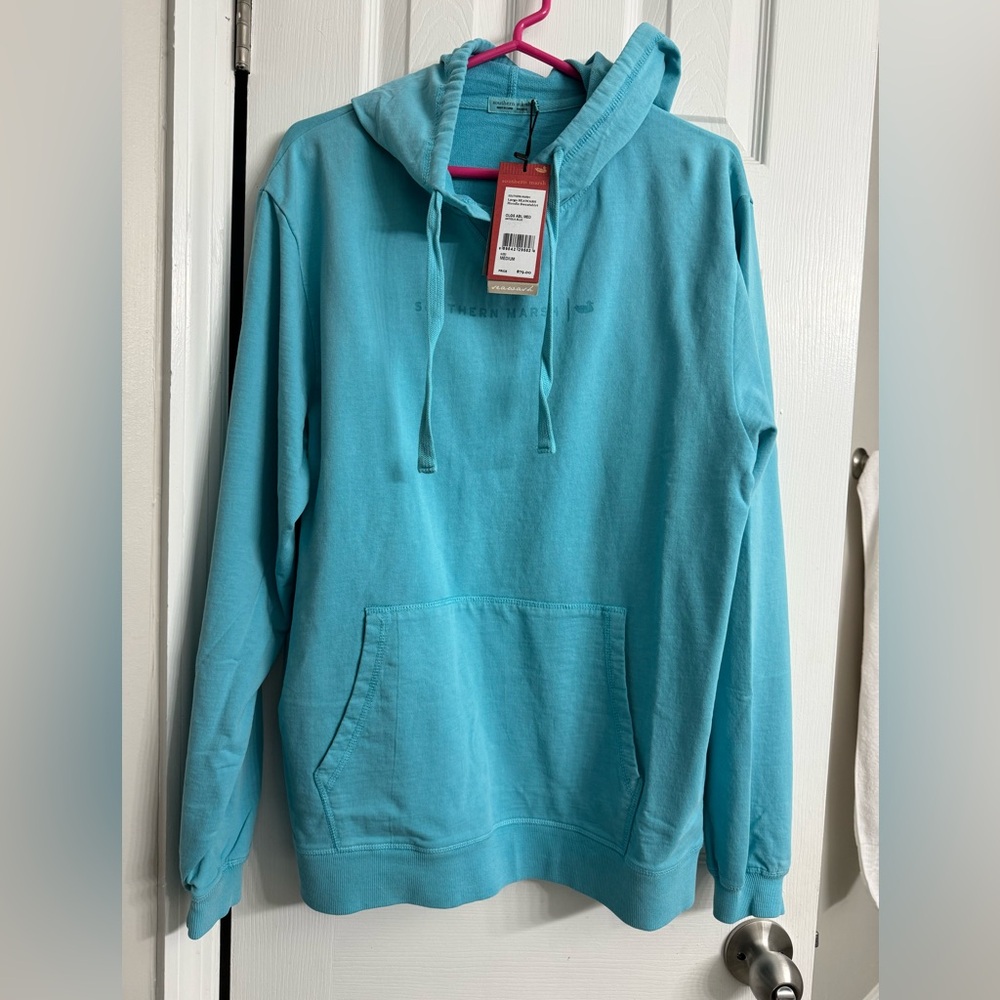 NWT Southern Marsh Seawash Hoodie Sweatshirt Largo *Antigua Blue* Medium